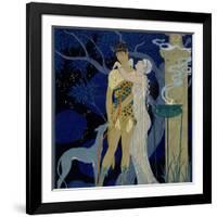 Venus and Adonis-Georges Barbier-Framed Giclee Print