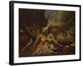 Venus and Adonis-Nicolas Poussin-Framed Giclee Print