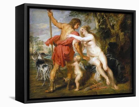 Venus and Adonis-Peter Paul Rubens-Framed Stretched Canvas