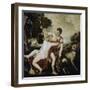 Venus and Adonis-Titian (Tiziano Vecelli)-Framed Giclee Print