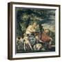 Venus and Adonis-Paolo Veronese-Framed Art Print