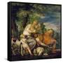 Venus and Adonis-Paolo Uccello-Framed Stretched Canvas