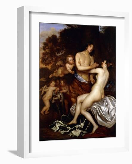 Venus and Adonis-Jan Mytens-Framed Giclee Print