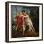 Venus and Adonis-Peter Paul Rubens-Framed Art Print