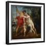 Venus and Adonis-Peter Paul Rubens-Framed Art Print