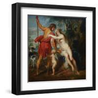 Venus and Adonis-Peter Paul Rubens-Framed Art Print