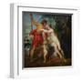 Venus and Adonis-Peter Paul Rubens-Framed Art Print