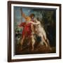 Venus and Adonis-Peter Paul Rubens-Framed Art Print