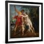 Venus and Adonis-Peter Paul Rubens-Framed Art Print