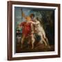 Venus and Adonis-Peter Paul Rubens-Framed Art Print