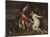 Venus and Adonis-Ferdinand Bol-Mounted Art Print