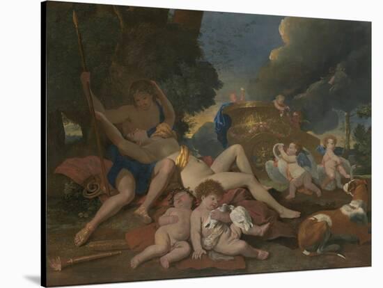 Venus and Adonis-Nicolas Poussin-Stretched Canvas