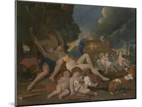 Venus and Adonis-Nicolas Poussin-Mounted Giclee Print