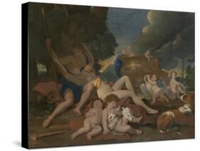 Venus and Adonis-Nicolas Poussin-Stretched Canvas