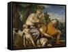 Venus and Adonis-Paolo Veronese-Framed Stretched Canvas