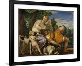 Venus and Adonis-Paolo Veronese-Framed Giclee Print