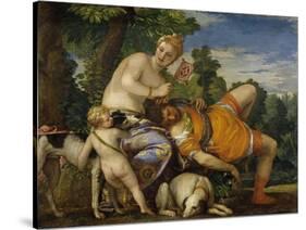 Venus and Adonis-Paolo Veronese-Stretched Canvas