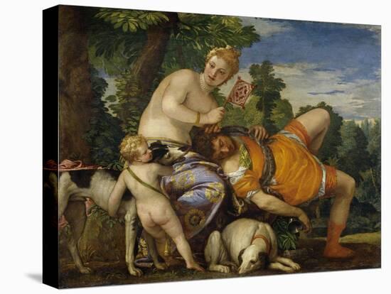 Venus and Adonis-Paolo Veronese-Stretched Canvas