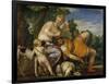 Venus and Adonis-Paolo Veronese-Framed Giclee Print