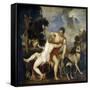 Venus and Adonis-Titian (Tiziano Vecelli)-Framed Stretched Canvas