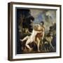 Venus and Adonis-Titian (Tiziano Vecelli)-Framed Giclee Print