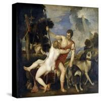 Venus and Adonis-Titian (Tiziano Vecelli)-Stretched Canvas