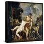 Venus and Adonis-Titian (Tiziano Vecelli)-Framed Stretched Canvas