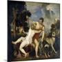Venus and Adonis-Titian (Tiziano Vecelli)-Mounted Giclee Print