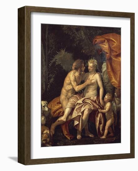 Venus and Adonis-Paolo Veronese-Framed Giclee Print