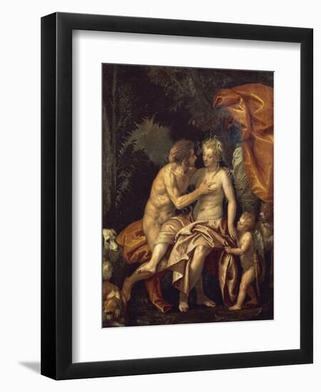 Venus and Adonis-Paolo Veronese-Framed Giclee Print