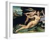 Venus and Amor by Allori, Alessandro (1535-1607). Oil on Wood, Dimension : 29X38. Galleria Degli Uf-Alessandro Allori-Framed Giclee Print