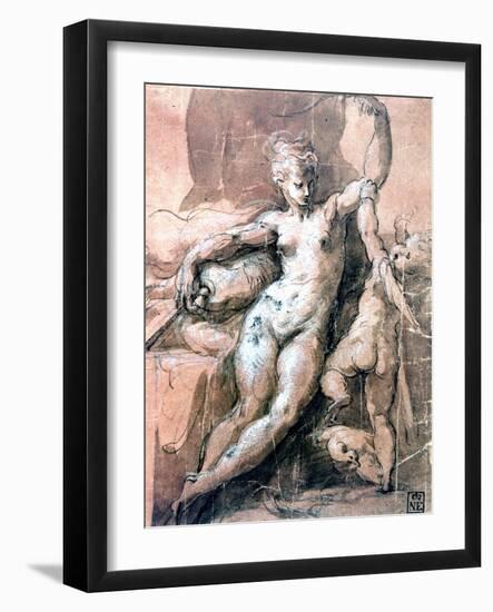 Venus and Child, C1513-1540-Parmigianino-Framed Giclee Print