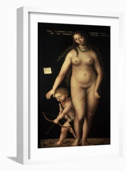 Venus and Cupid, 1509-Lucas Cranach the Elder-Framed Giclee Print