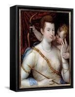 Venus and Cupid, 1592 (Oil on Canvas)-Lavinia Fontana-Framed Stretched Canvas