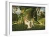 Venus and Cupid in a Landscape, c.1505/1515-Giorgione-Framed Giclee Print