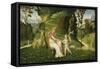 Venus and Cupid in a Landscape, c.1505/1515-Giorgione-Framed Stretched Canvas