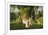 Venus and Cupid in a Landscape, c.1505/1515-Giorgione-Framed Giclee Print