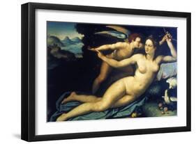 Venus and Cupid, Mid 16th Century-Agnolo Bronzino-Framed Giclee Print