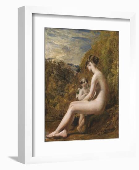 Venus and Cupid (Oil on Millboard)-William Etty-Framed Giclee Print