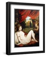 Venus and Cupid, or 'The Wanton Bacchante'-Sir Joshua Reynolds-Framed Giclee Print