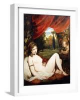 Venus and Cupid, or 'The Wanton Bacchante'-Sir Joshua Reynolds-Framed Giclee Print
