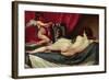 Venus and Cupid (Venus of the Mirror or Rockeby Venus)-Diego Velazquez-Framed Giclee Print