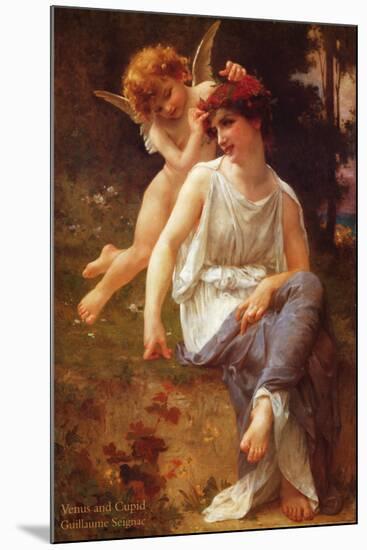 Venus and Cupid-Guillaume Seignac-Mounted Art Print