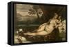 Venus and Cupid-Titian (Tiziano Vecelli)-Framed Stretched Canvas