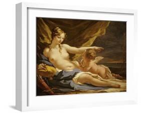 Venus and Cupid-Giovanni Antonio Pellegrini-Framed Giclee Print