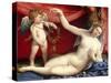 Venus and Cupid-Lorenzo Lotto-Stretched Canvas