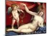 Venus and Cupid-Lorenzo Lotto-Mounted Art Print