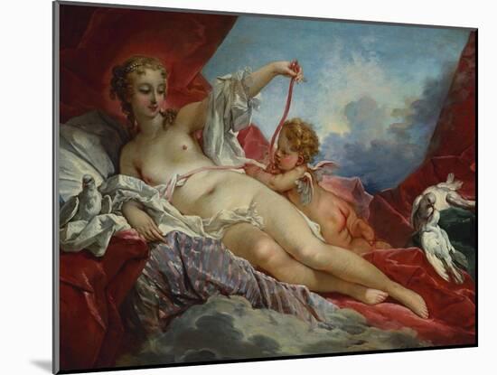 Venus and Cupid-Francois Boucher-Mounted Giclee Print