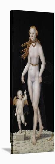 Venus and Cupid-Lucas Cranach the Younger-Stretched Canvas