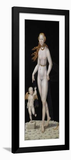 Venus and Cupid-Lucas Cranach the Younger-Framed Giclee Print